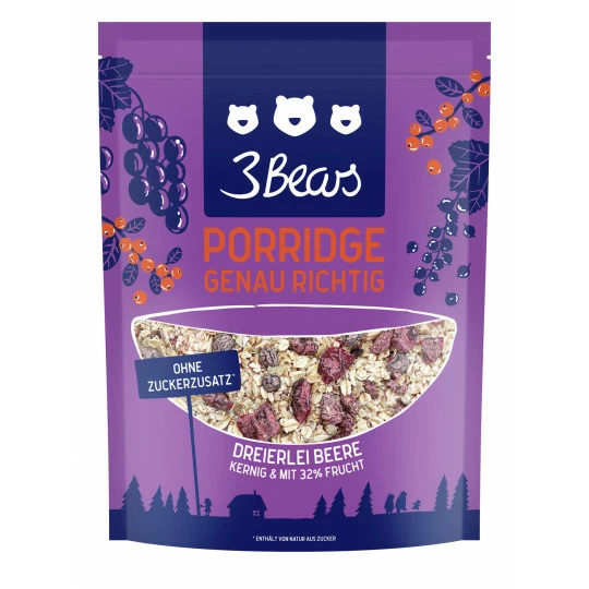 3 Bears Dreierlei Beere Porridge 400G 3 3 Bears Dreierlei Beere Porridge 400G