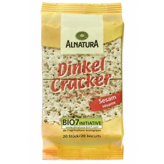Alnatura Bio Dinkel Cracker Sesam 100G 3 Alnatura Bio Dinkel Cracker Sesam 100G