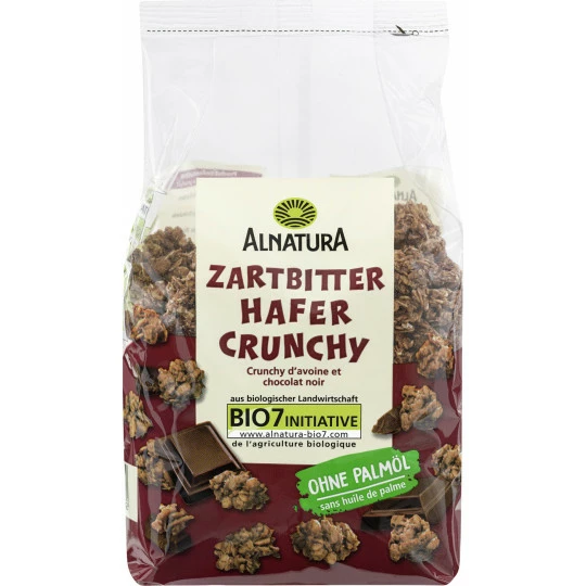 Alnatura Bio Zartbitter Hafer Crunchy 375G 3 Alnatura Bio Zartbitter Hafer Crunchy 375G