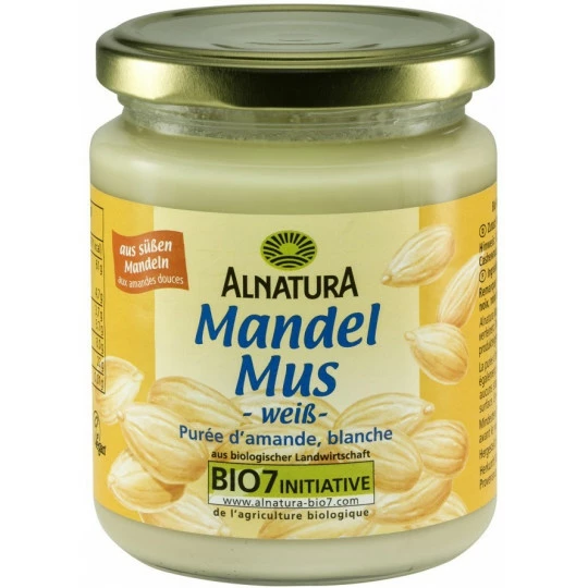 Alnatura Bio Mandelmus Weiß 250G 3 Alnatura Bio Mandelmus Weiß 250G