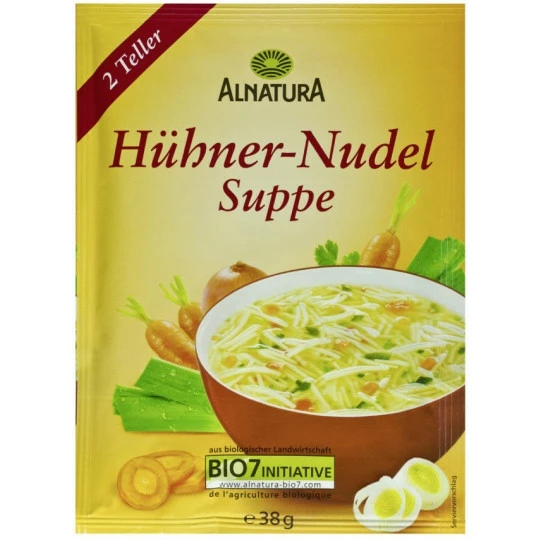 Alnatura Bio Hühner-Nudel-Suppe 38G 3 Alnatura Bio Hühner-Nudel-Suppe 38G