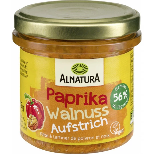 Alnatura Bio Paprika Walnuss Aufstrich 135G 3 Alnatura Bio Paprika Walnuss Aufstrich 135G