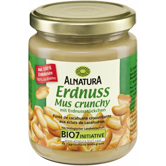 Alnatura Bio Erdnussmus Crunchy 250G 2 Alnatura Bio Erdnussmus Crunchy 250G