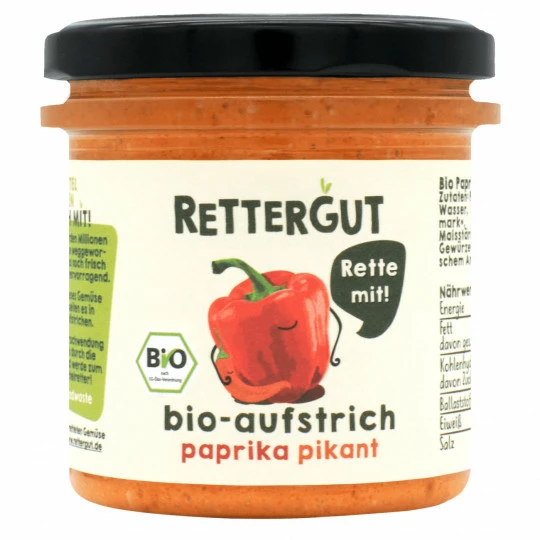 Rettergut Bio Aufstrich Paprika Pikant 135G 3 Rettergut Bio Aufstrich Paprika Pikant 135G