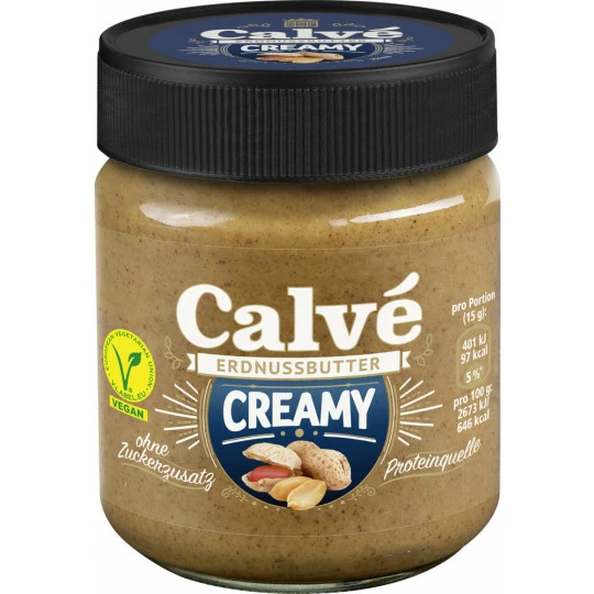 Calvé Erdnussbutter Creamy 210G 3 Calvé Erdnussbutter Creamy 210G