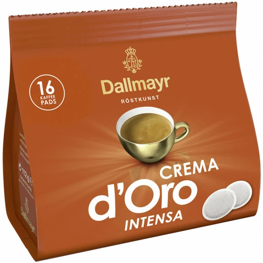 Dallmayr Crema D'Oro Intensa Kaffeepads 16ST 112G 3 Dallmayr Crema D'Oro Intensa Kaffeepads 16ST 112G