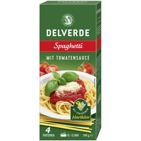 Delverde Spaghetti Mit Tomatensauce 4 Portionen 549G 3 Delverde Spaghetti Mit Tomatensauce 4 Portionen 549G