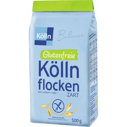 Balance Zarte Kölln Flocken Glutenfrei 500G 3 Balance Zarte Kölln Flocken Glutenfrei 500G