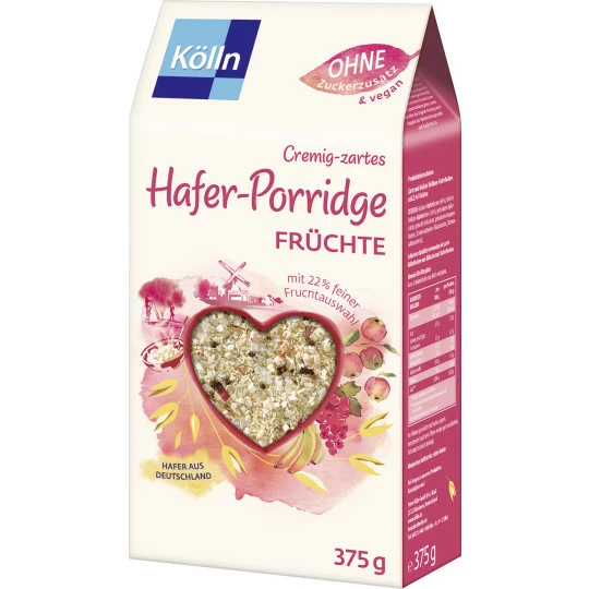 Kölln Cremig-zartes Hafer-Porridge Früchte 375G 3 Kölln Cremig-zartes Hafer-Porridge Früchte 375G