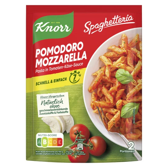 Knorr Spaghetteria Pomodoro Mozzarella 163G 2 Knorr Spaghetteria Pomodoro Mozzarella 163G