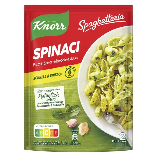 Knorr Spaghetteria Spinaci 160G 3 Knorr Spaghetteria Spinaci 160G