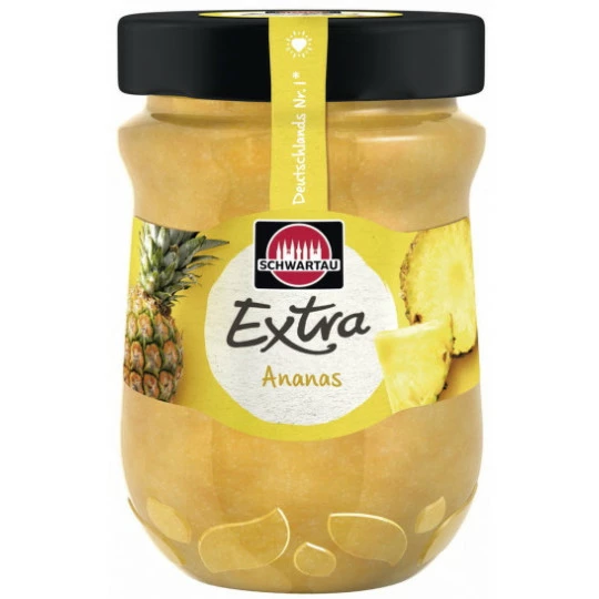 Schwartau Extra Ananas 340G 3 Schwartau Extra Ananas 340G