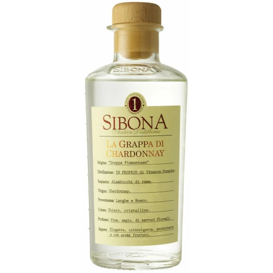 Sibona Grappa Di Chardonnay 0,5L 3 Sibona Grappa Di Chardonnay 0,5L