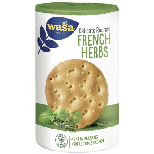 Wasa Delicate Rounds French Herbs 205G 3 Wasa Delicate Rounds French Herbs 205G