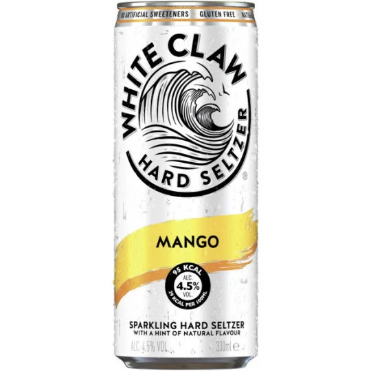 White Claw Hard Seltzer Mango 0,33L 3 White Claw Hard Seltzer Mango 0,33L