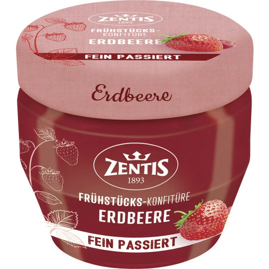 Zentis Frühstücks-Konfitüre Fein Passiert Erdbeere 230G 3 Zentis Frühstücks-Konfitüre Fein Passiert Erdbeere 230G